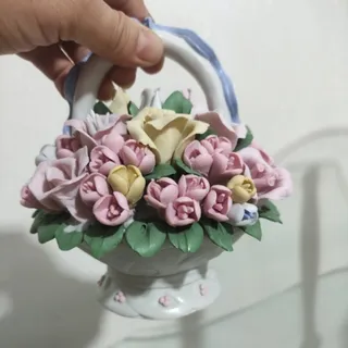 سبد گل چینی