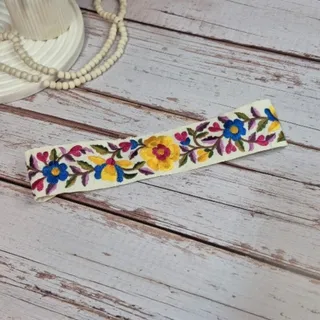 هدبند گل برجسته