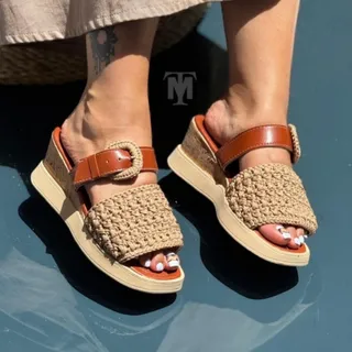 صندل شیک کمربندی عسلی