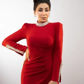 لباس مجلسی جواهردوزی شده