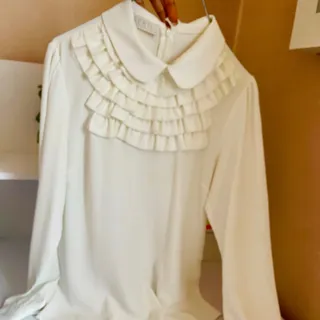 بلوز سفید سایز 42