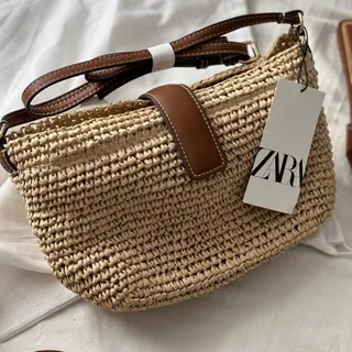 کیف حصیری زارا