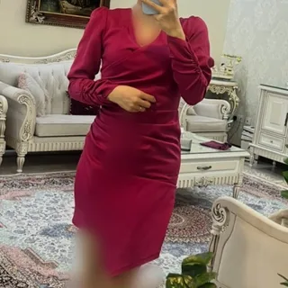 پیراهن مجلسی سرخابی