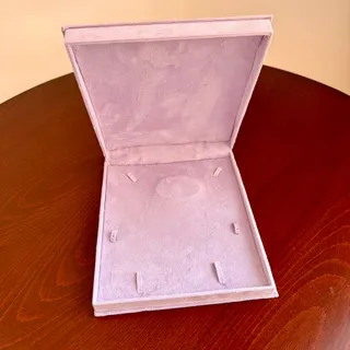 جعبه جواهر مخمل یاسی