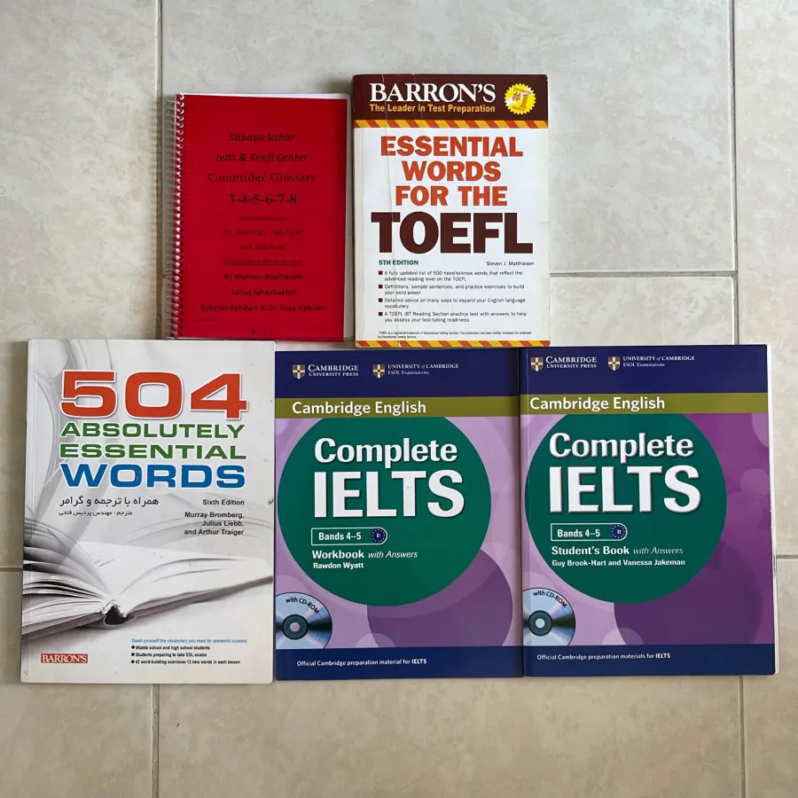 انواع کتابهای تافل/ایلتس