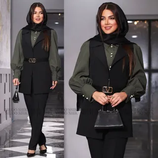 شومیز-شلوار-وست-کمربند