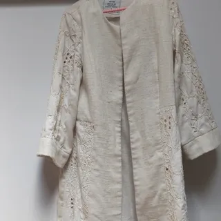 مانتو رنگ استخوانی
