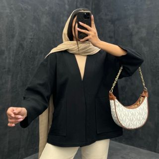 کت مشکی پالتو نو فوتری