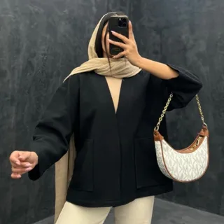 کت مشکی پالتو نو فوتری