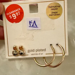 پک گوشواره آبکاری طلا