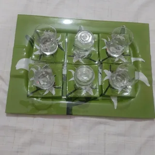 ست استکان و نعلبکی وسینی