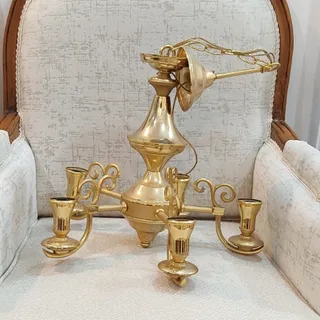 لوستر برنجی نو و سالم
