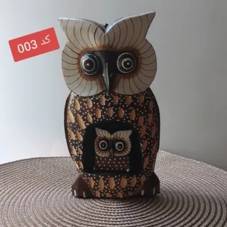 مجسمه چوبی جغد