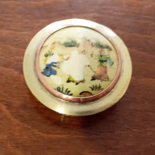 جعبه جواهر برنجی آنتیک
