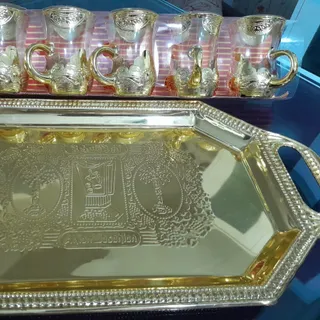 قهوه خوری،سینی،قاشق