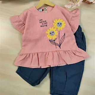 تیشرت شلوارک گل