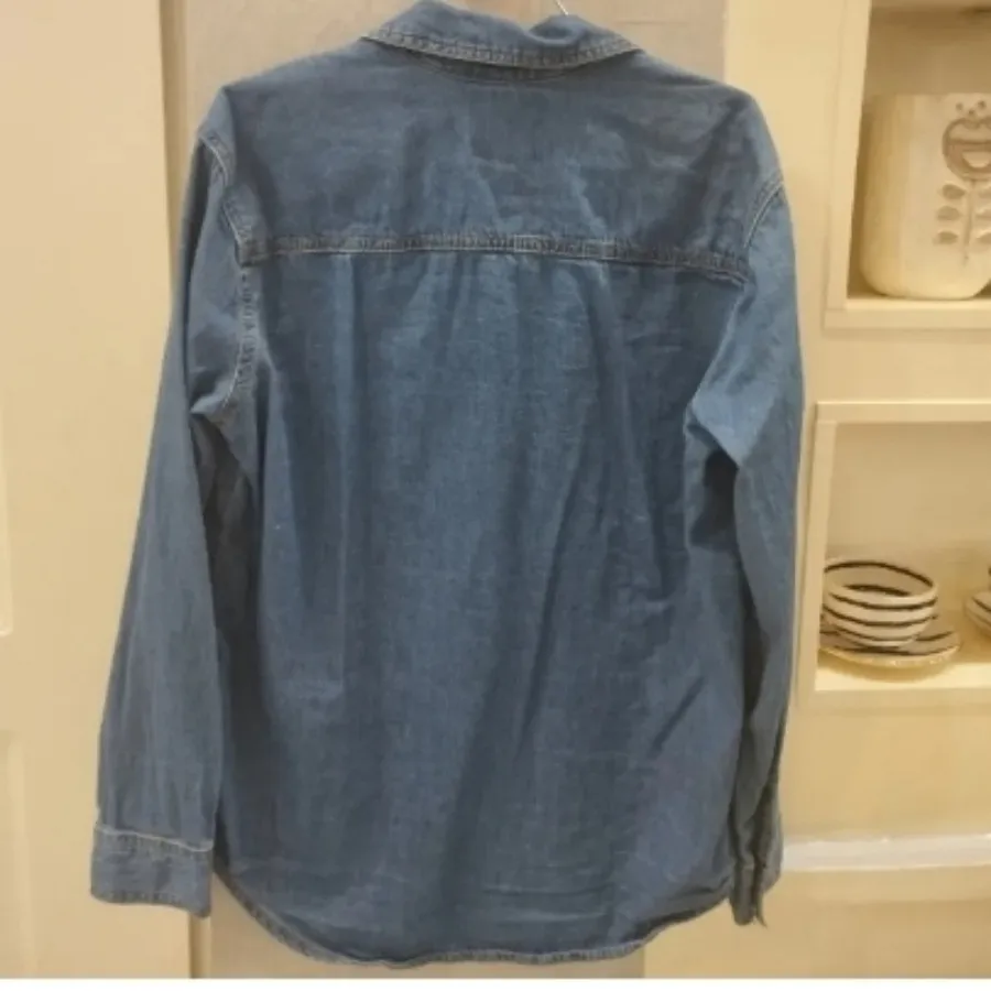 شومیز مانتویی جین کاغذی