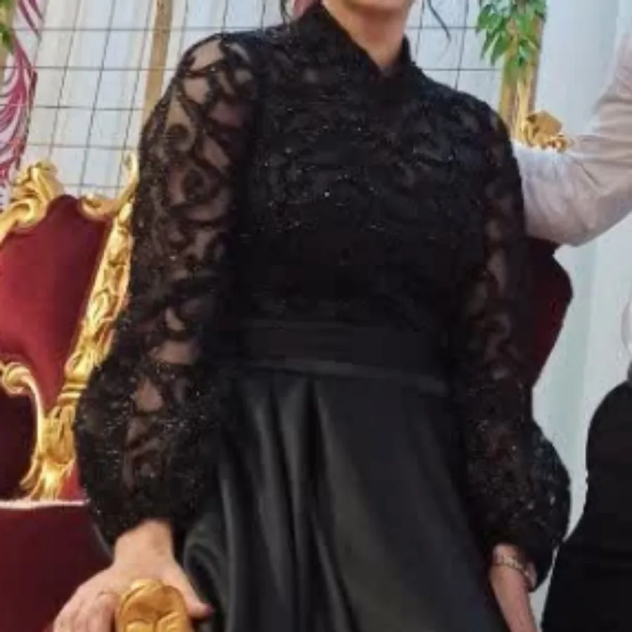 لباس مجلسی دانتل و ساتن