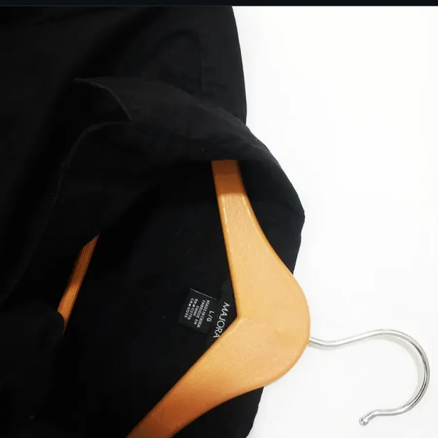 شومیز‌ کتان کاملا مشکی نو