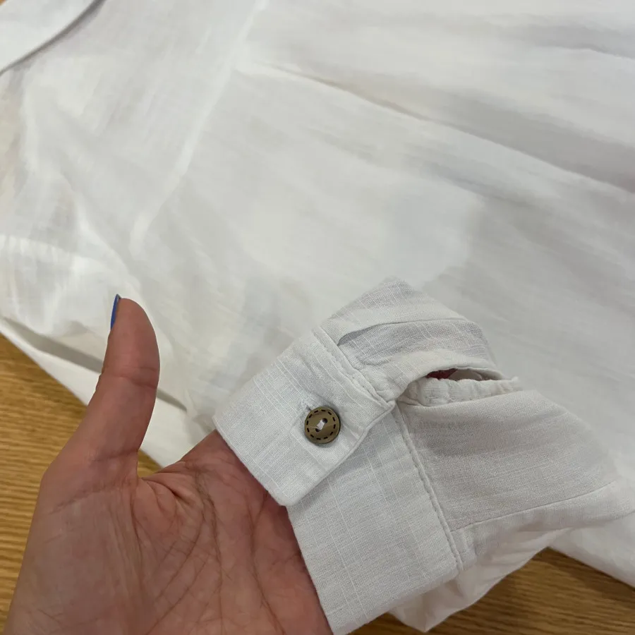 شومیز لینن سفید