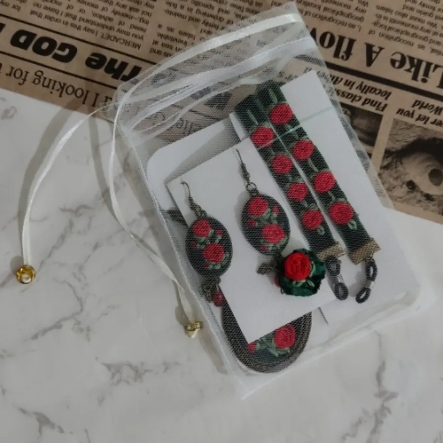 ست کادویی  گلدوزی سه تکه