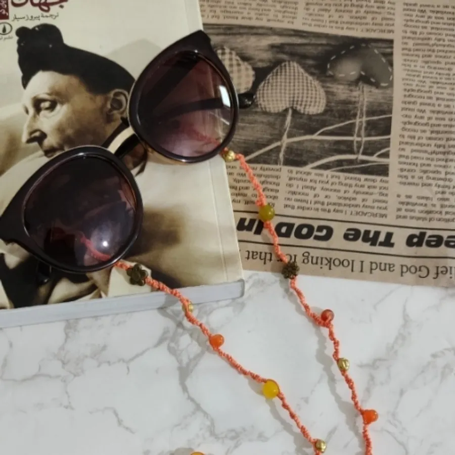 بند عینک بافت گلبهی