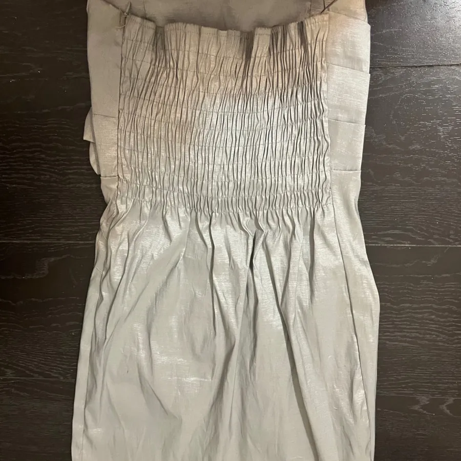 پیراهن دکلته تافته نقره