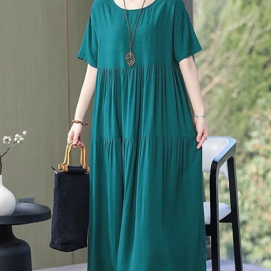 پیراهن ساحلی نخی