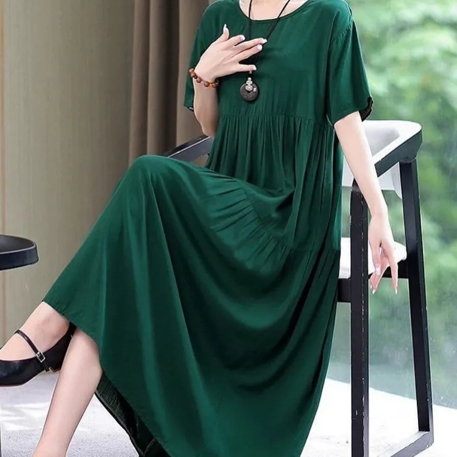 پیراهن ساحلی نخی