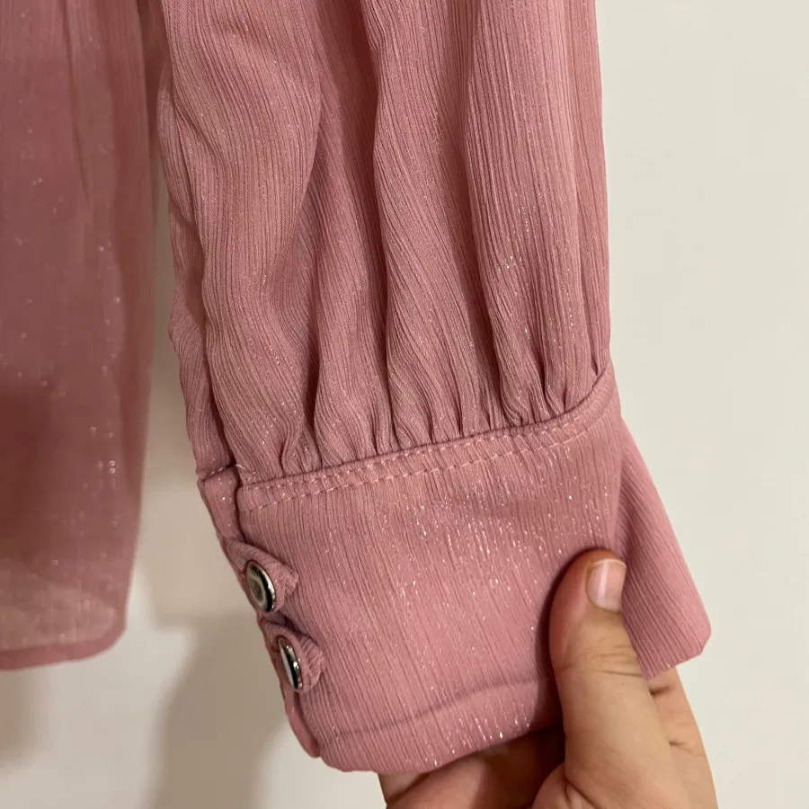 شومیز صورتی شاین