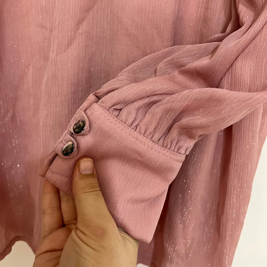 شومیز صورتی شاین