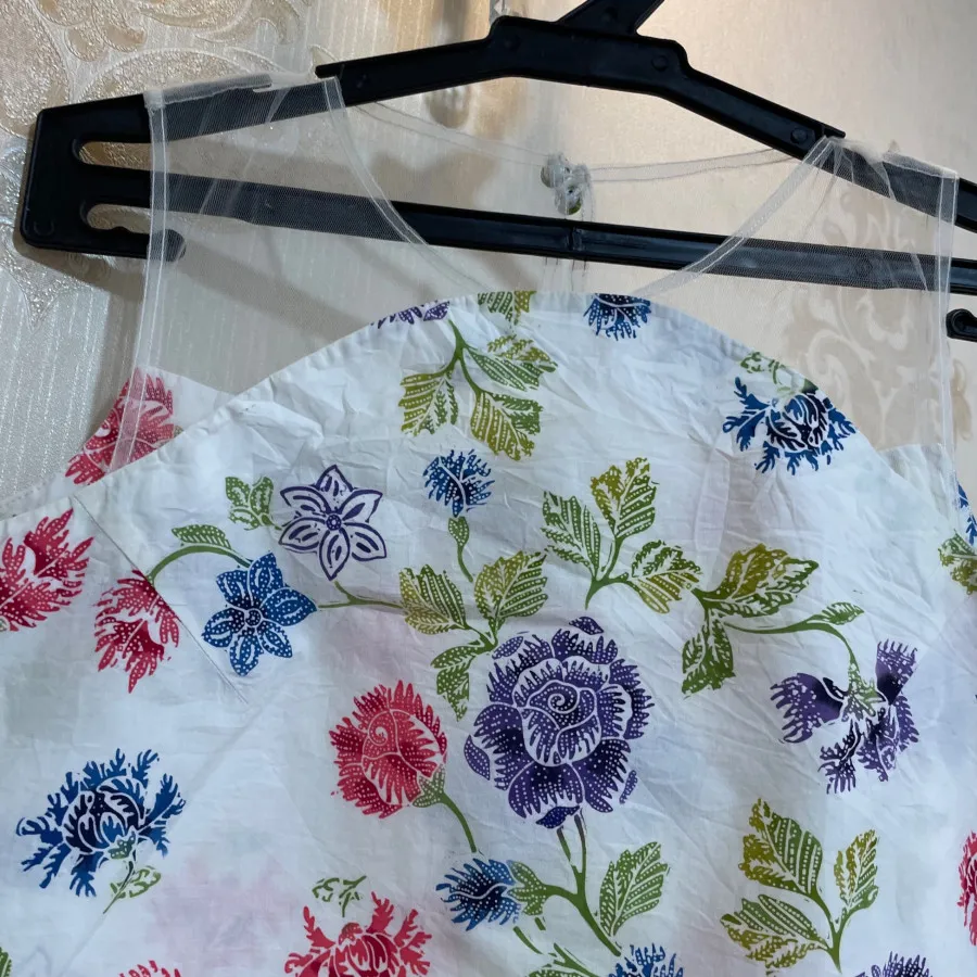 تاپ نخ گلدار فانتزی