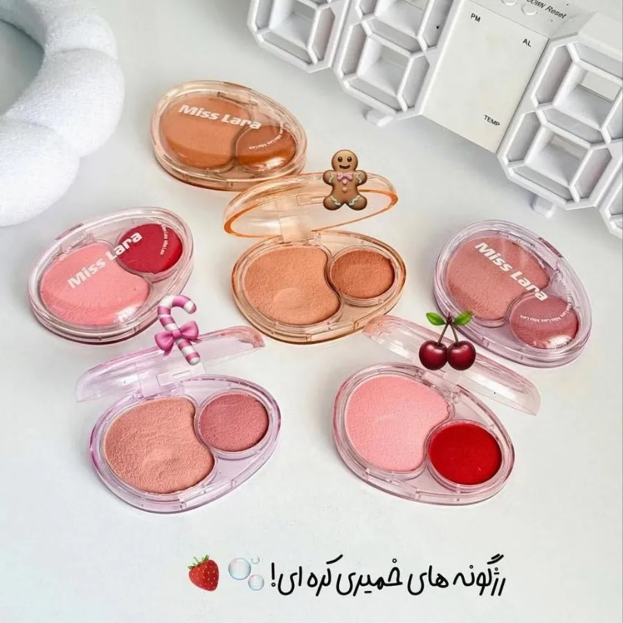 رژگونه‌های خمیری دوقلو