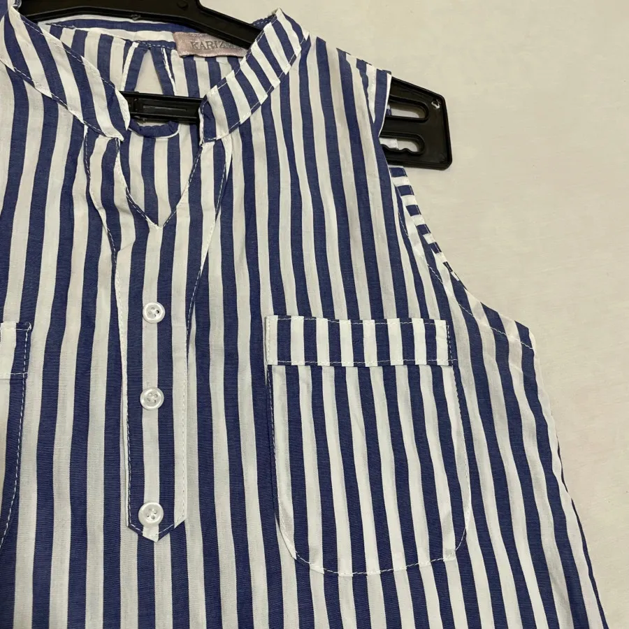 تاپ راه راه دوبار پوشیده