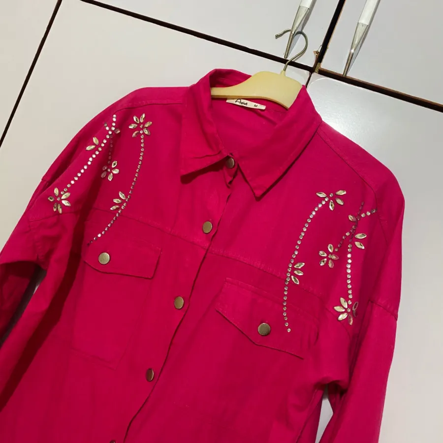 شومیز سرخابی ترک