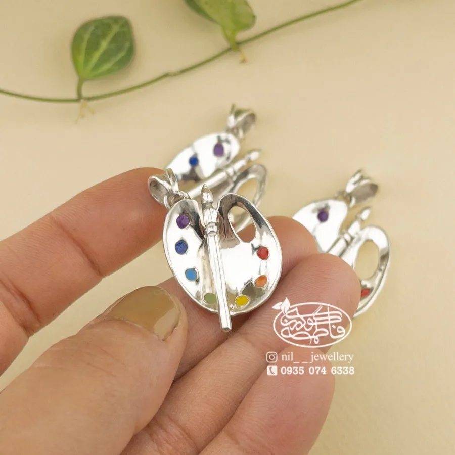 گردنبند پالت نقره