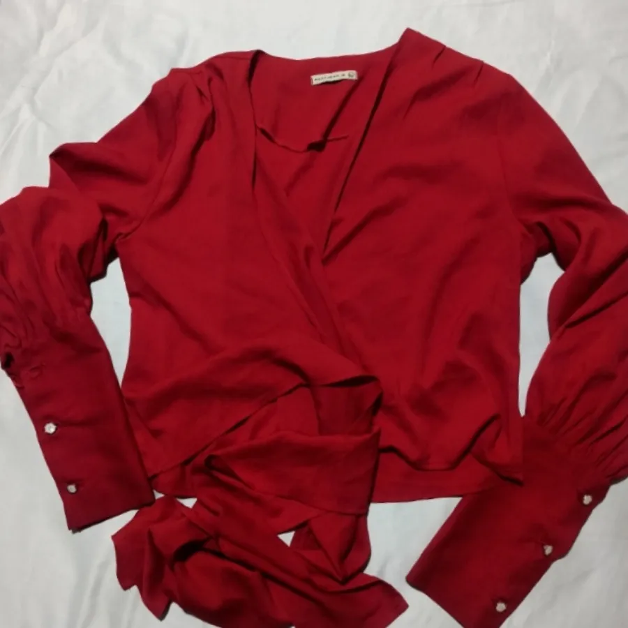 شومیز قرمز گره ای