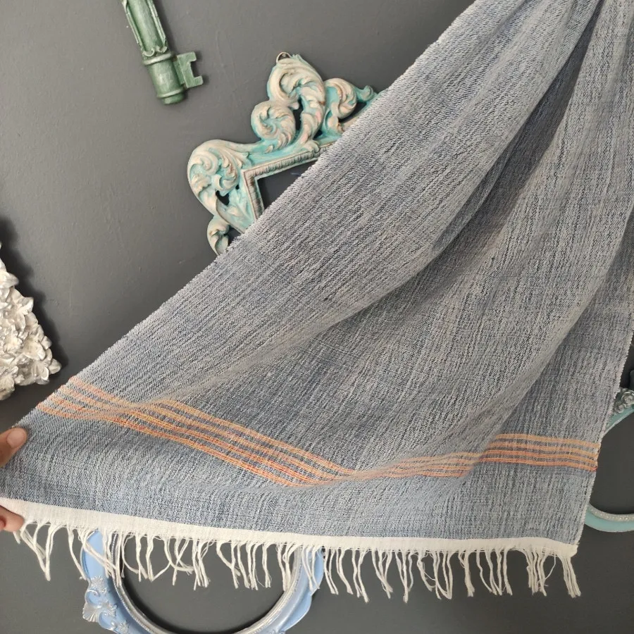 شال آبی کنفی