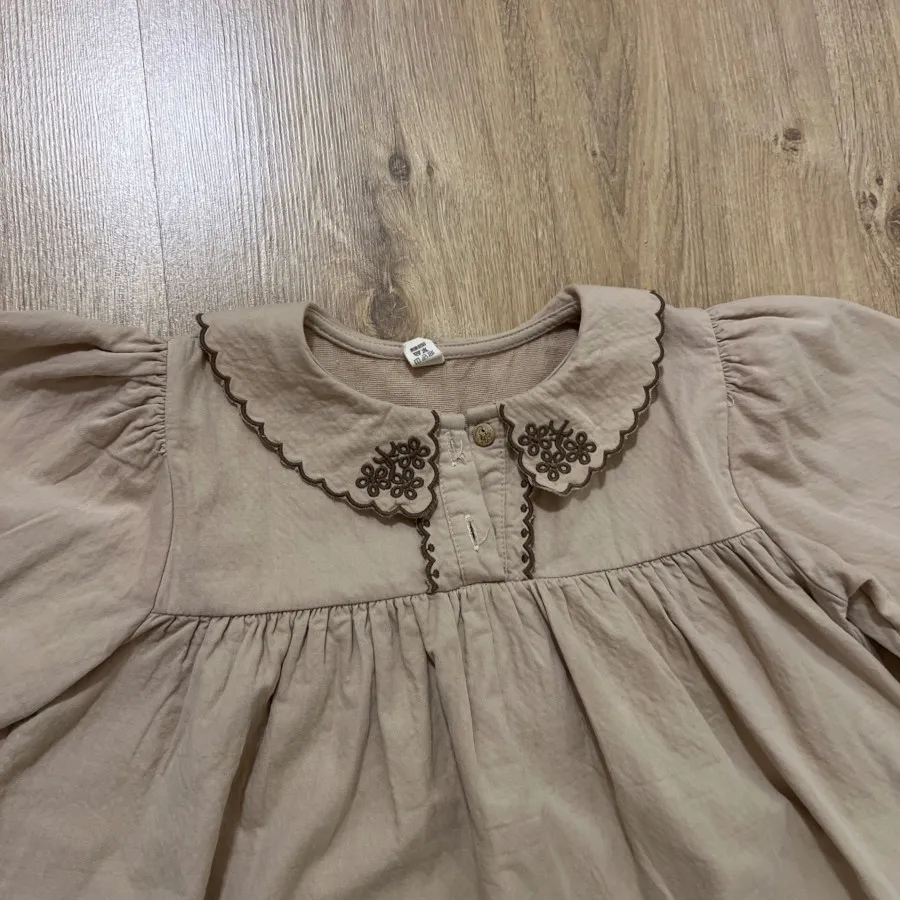 پیرهن کتان. کرم بژ