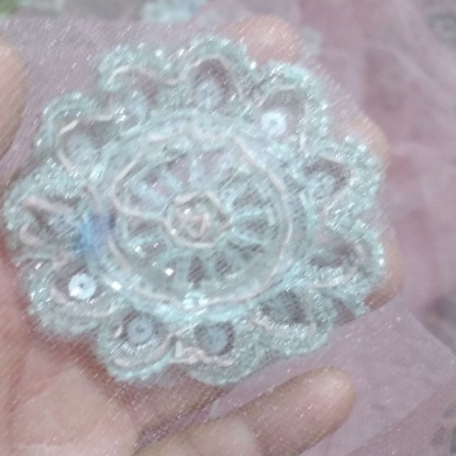 پارچه تور دست دوز
