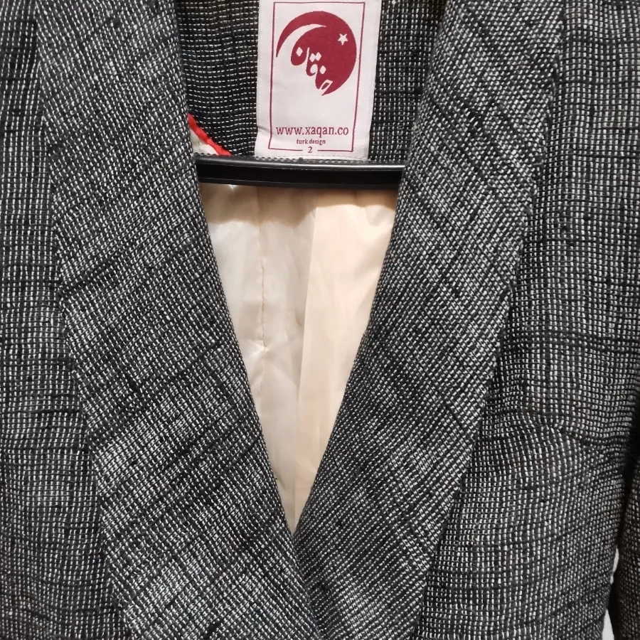 کت شانل سفید مشکی بافت