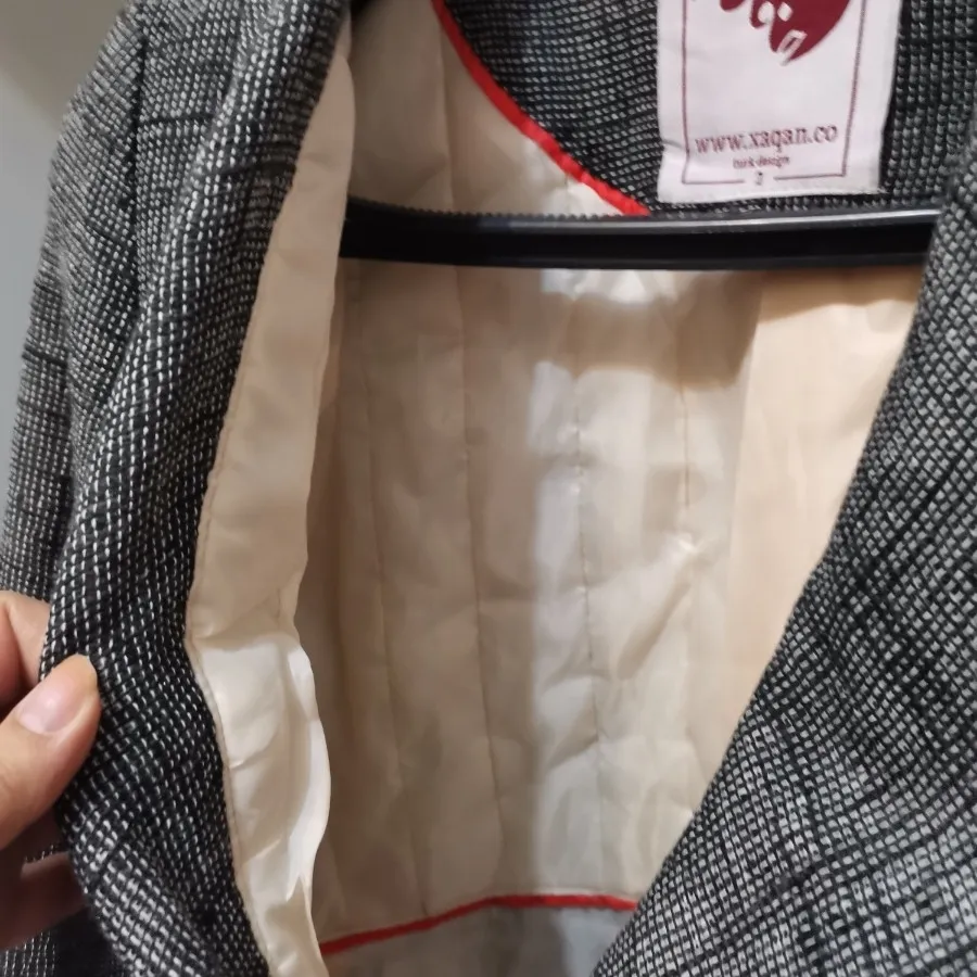 کت شانل سفید مشکی بافت