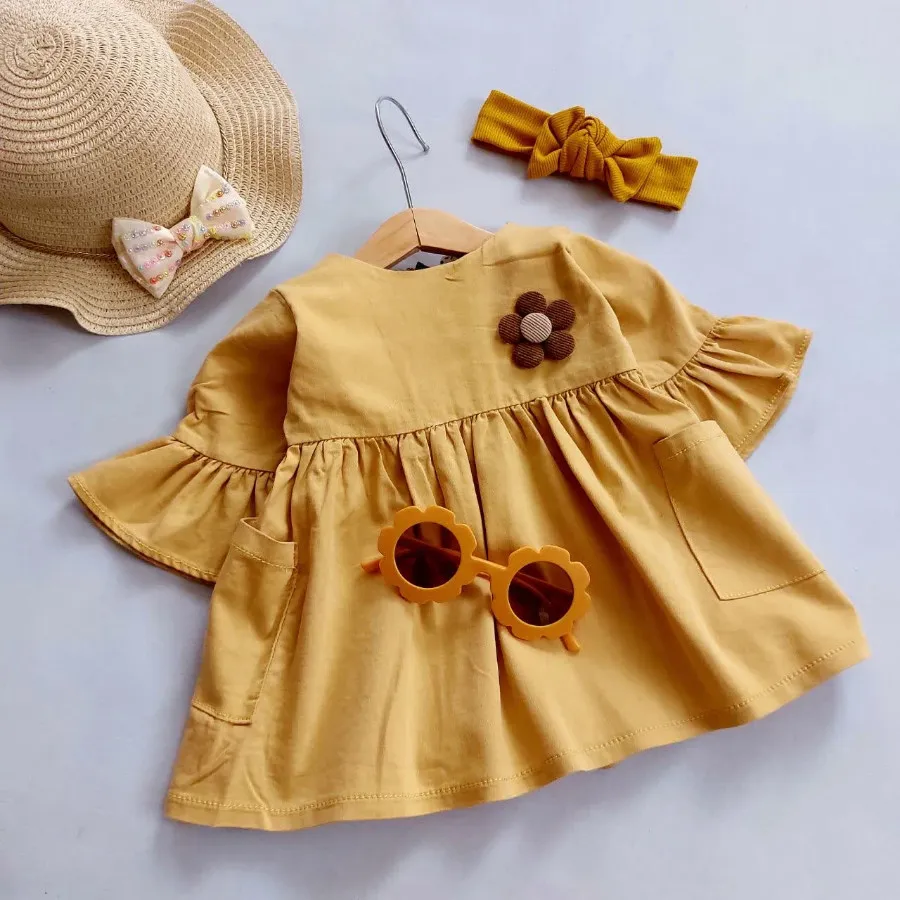 پیراهن کتان تک گل ?