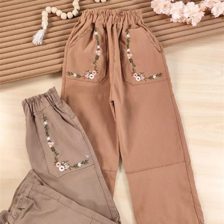 شلوار کتان دخترونه