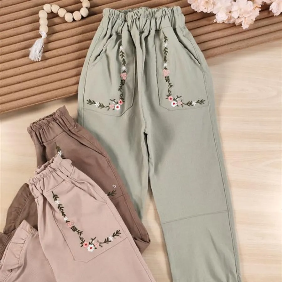 شلوار کتان دخترونه