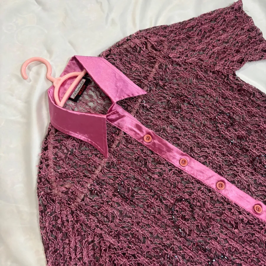 بلوز گیپور منجوق دوزی