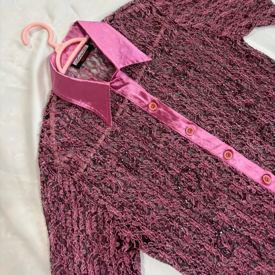 بلوز گیپور منجوق دوزی