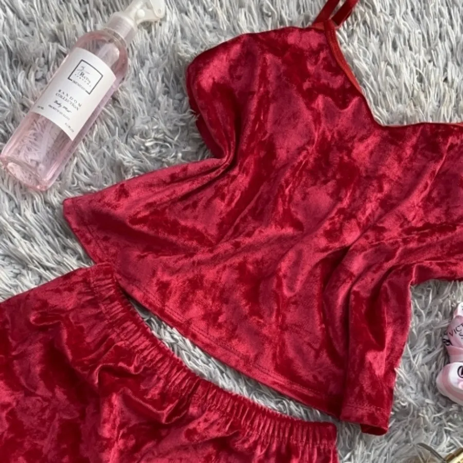 تاپ شورتک مخمل