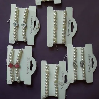 ست دستبند مرواریدی