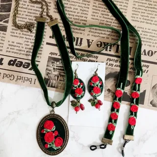ست کادویی  گلدوزی سه تکه